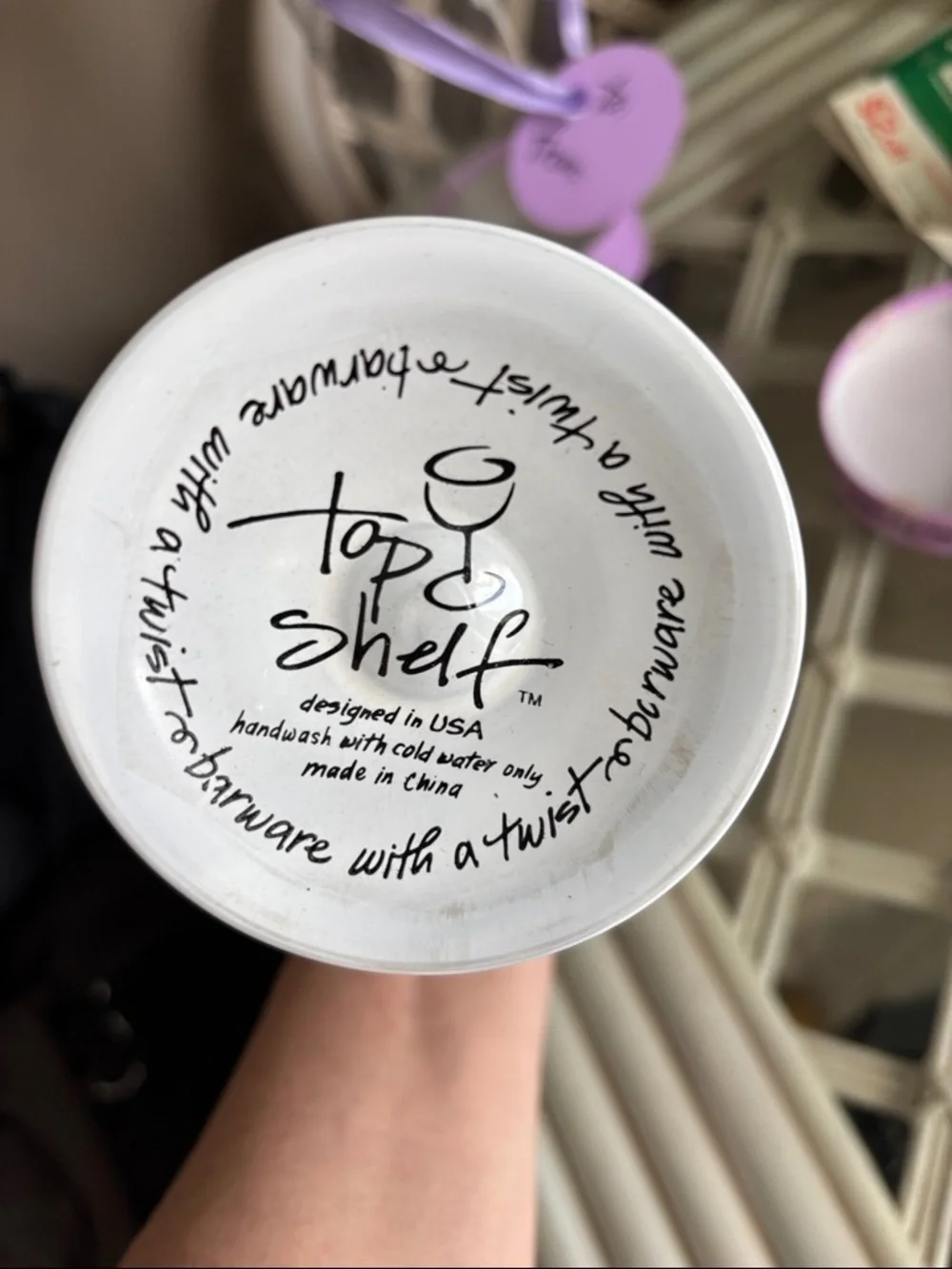 Top Shelf “I Do” Hand-Painted Wine Glass NIP - Picture 5 of 15